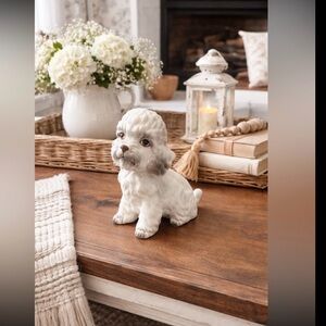 Vintage Napcoware Dog Figurine. Porcelain | 1950’s | Kitschy | 4”T | EUC | Japan